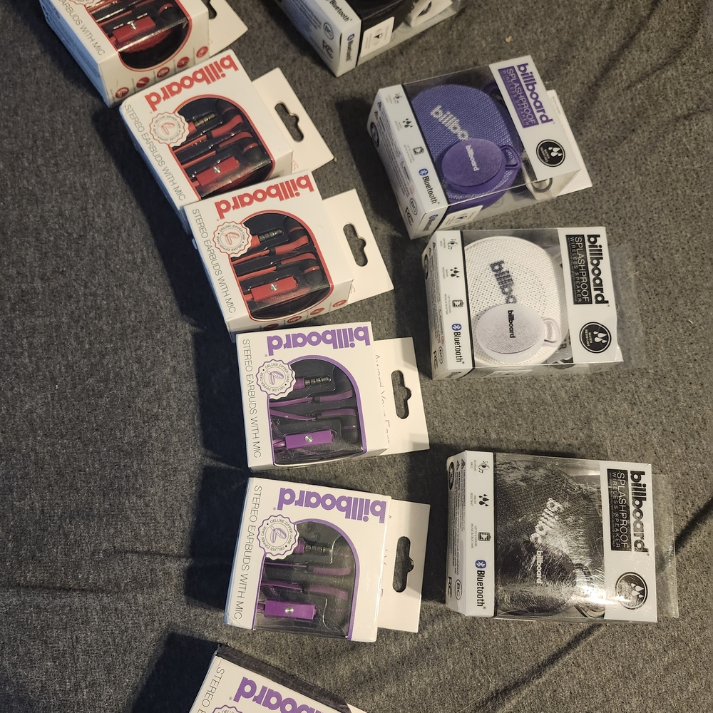 Red and Purple Portable Speakers for On-the-Go Audio